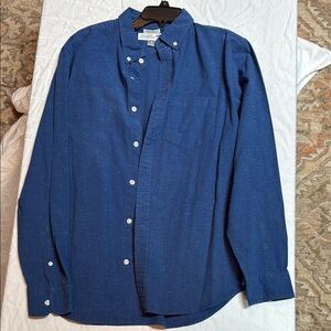 Men's Blue Button-Down Shirt